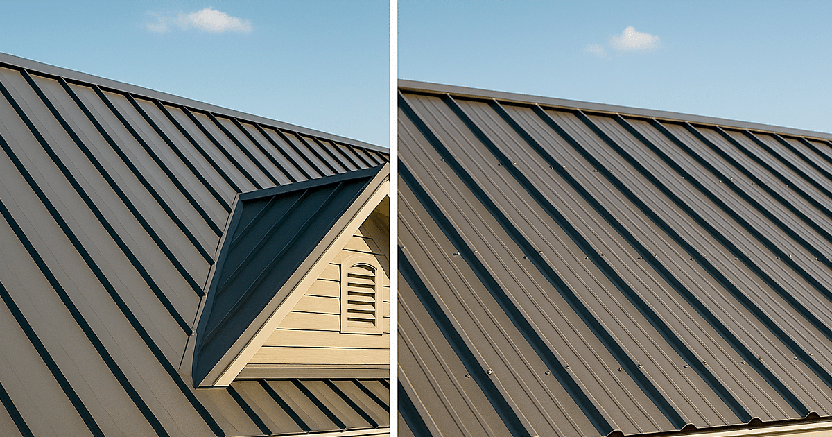 Standing Seam Metal Roof vs Exposed Fastener Metal Roof: Which Is Right for Your Project?