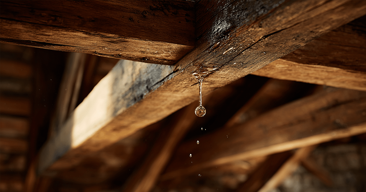 Why Small Roof Leaks Lead to Big Repair Bills - Attic Leak
