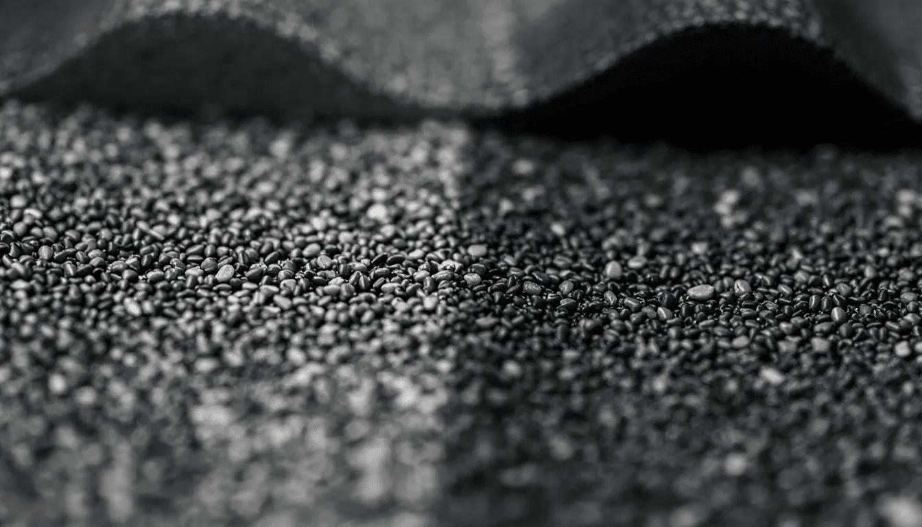 The image shows a close-up comparison of premium architectural shingles, highlighting their multi-layered construction and enhanced granule coverage, which contribute to the durability and curb appeal of an asphalt shingle roof. This visual emphasizes the advantages of using premium materials for a new roof installation, potentially boosting a home's value and energy efficiency.