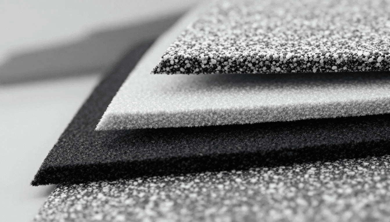 The image presents a close-up comparison of architectural shingles, showcasing their layered construction, which includes multiple layers designed for enhanced durability and weather resistance. This visual highlights the differences between architectural shingles and standard 3-tab shingles, emphasizing the benefits of using dimensional or laminate shingles for Texas homeowners seeking better performance against severe weather conditions.