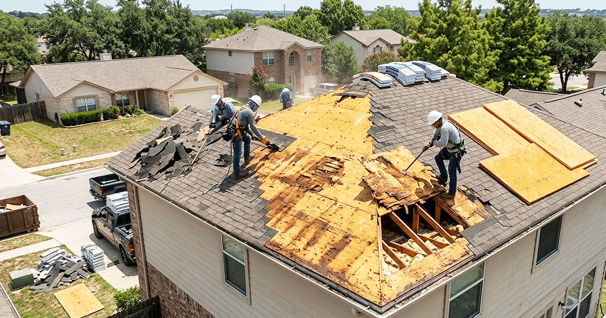 Why Rotten Decking Adds to Roofing Bills in Austin, TX